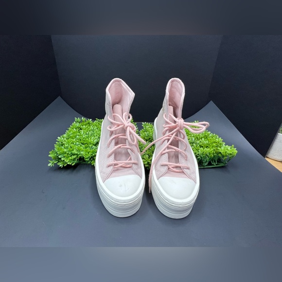 Converse Chuck Taylor All Star Modern Lift "Suede/Pink Sage" Women's  size 5.5 - Picture 8 of 10